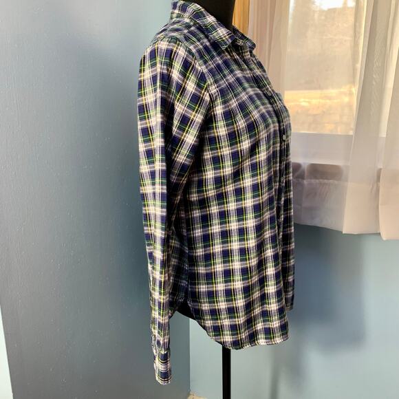 J. Crew Classic Fit Flannel Button Down in Campbell Plaid Size 8 - Picture 6 of 8